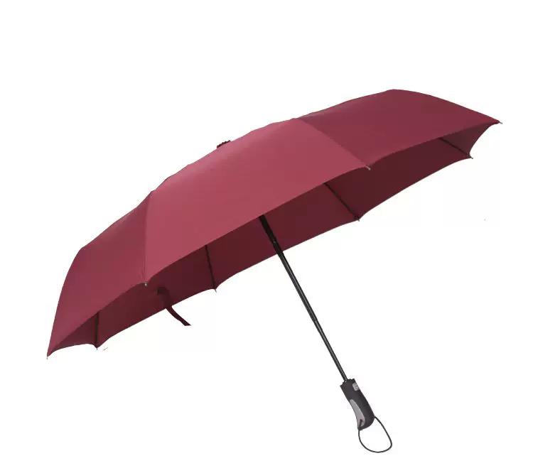 Qiutong Men and Women Fully Automatic Umbrella since Folding Umbrella Business Umbrella Advertising Umbrella Folding Umbrella All-Weather Umbrella