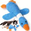 Durable Plush Goose-Shaped Dog Toy for Teething and Play - Soft, Chew-Resistant Fabric for Medium Breeds - Ideal for Dental Health and Interactive Fun