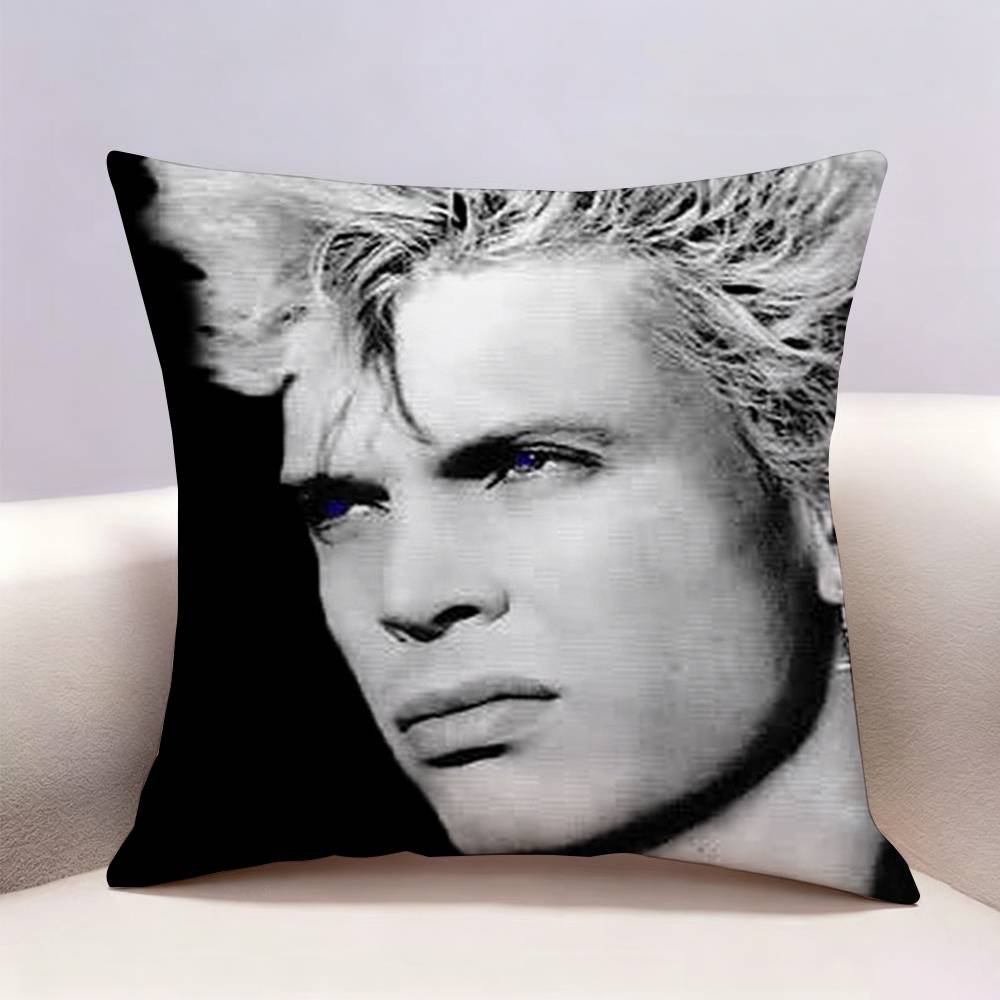 Singer BBilly Idol Doublesided print Pillow Case for Sofa Living Room Home office Decor Protective Cover