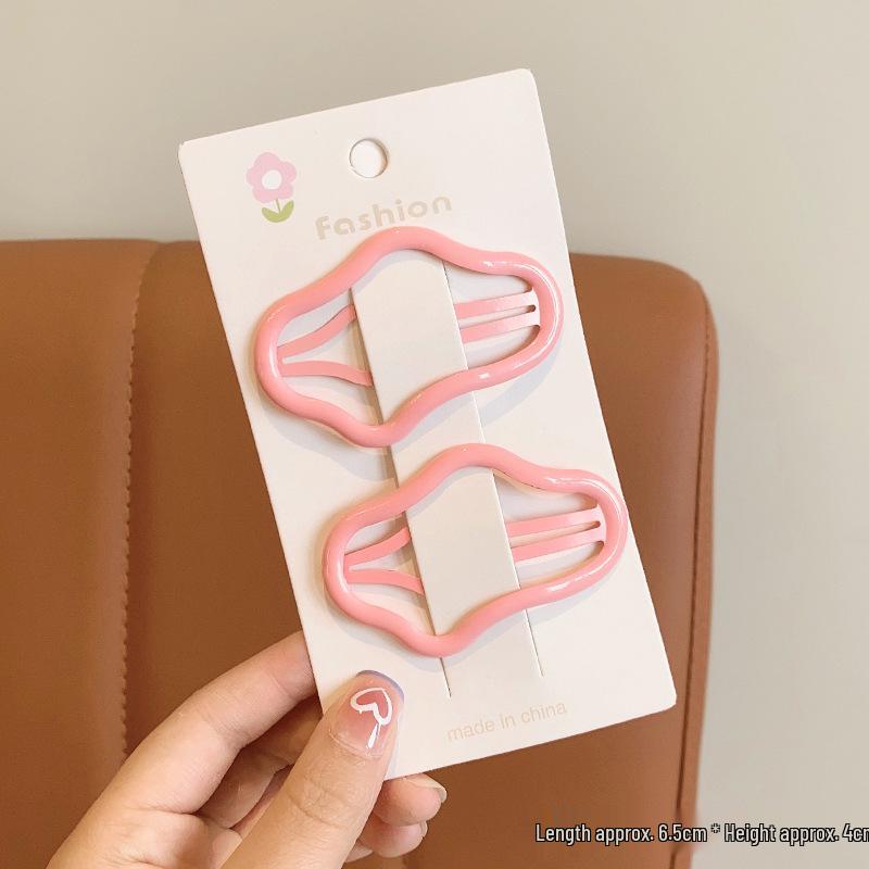 2025 High-End Цветная заколка для волос Cloud: Милая детская челка с заколкой и головной убор для девочек