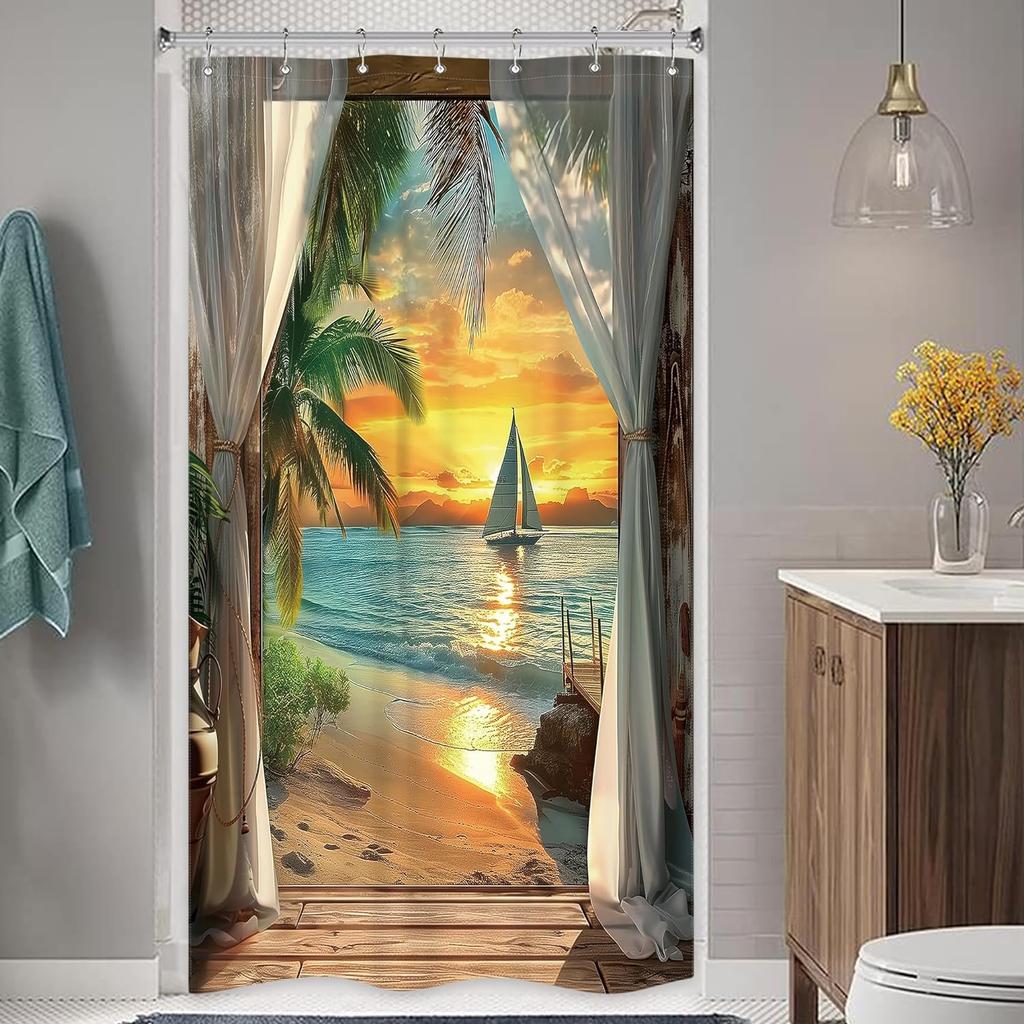 25Style Luxury Abstract Marbling Shower Curtains Geometric Stripes Drapes For Bathroom Accessories Set Bathtub Curtain With Hooks Waterproof