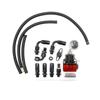 Universal Adjustable Fuel Pressure Regulator Kit Oil 0-100psi Gauge Universal Black/Red-6AN Fit Oil Cooler Kit