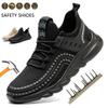 Steel Toe Safety Shoes For Men Women Puncture Proof Working Sneakers Lightweight Work Shoes Construction Anti-smash Anti-stab Men Safety Work Boots
