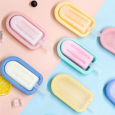 Форма для мороженого Gelato из силикона, инструменты для мороженого своими руками, мини-форма для длинных тортов с крышкой