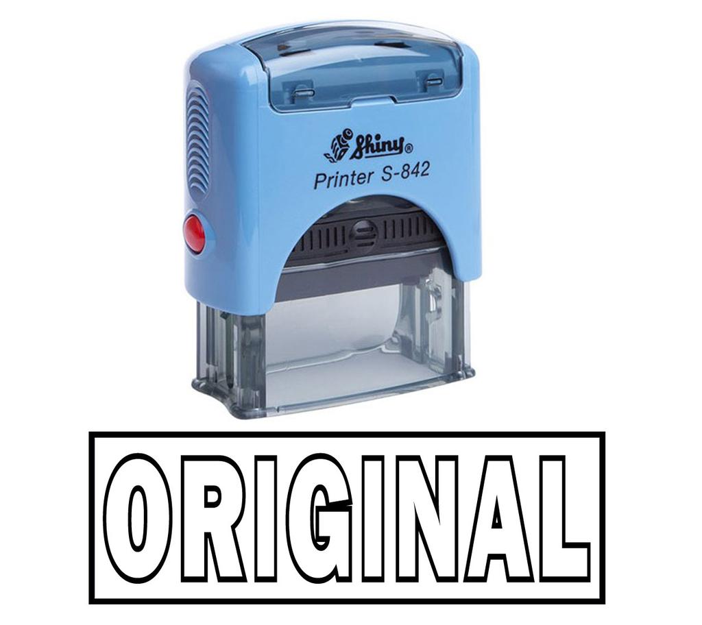 ORIGINAL Self Inking Rubber Stamp Office Stationary Custom Shiny Stamp