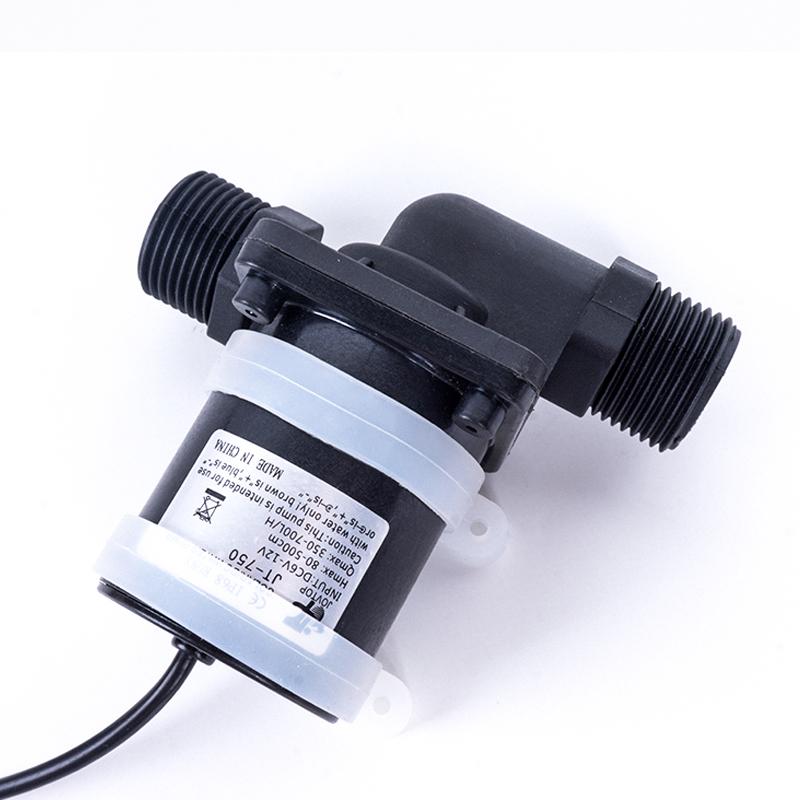 Бесщеточный водяной насос постоянного тока 12 В 24 В Бесшумный циркуляционный насос для душа на солнечной энергии IP68