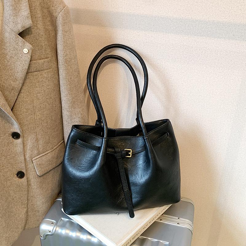 Женская сумка-тоут для поездок на работу, новая модная высококлассная ретро-сумка через плечо 2025, осенне-зимняя модная сумка для покупок
