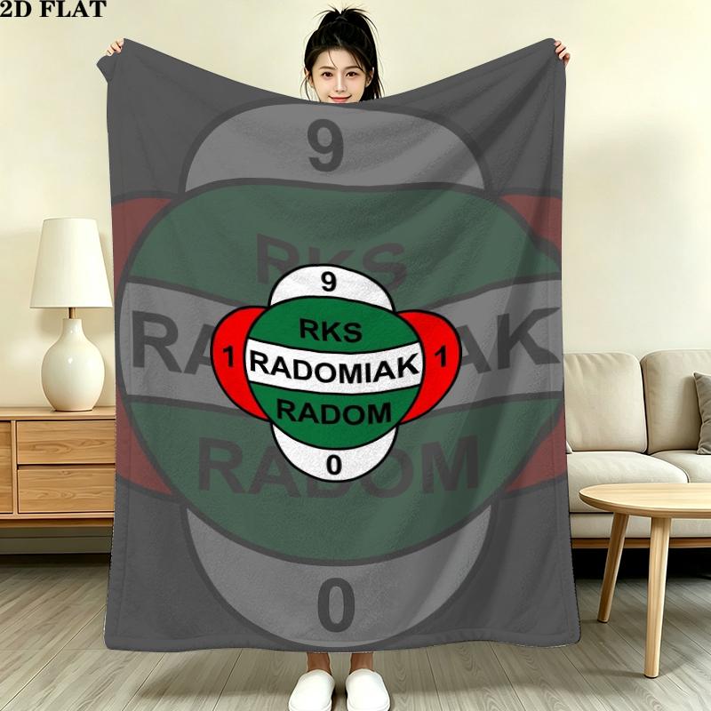 Radomiak Radom Print Flannel Blanket, High quality Comfortable for All Seasons, Home Decor, Warmth and Comfort, Perfect for Christmas Gifts
