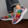 YRZL Mens Sports Shoes Casual Athletic Sneakers Lightweight Running Training Shoes Breathable Comfortable Non Slip Walking Shoes