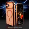 Для iPhone 17 Pro Высококачественный металлический каркас Чехол для телефона, 17 Promax Magsafe Магнитная зарядка HD Задняя панель Защитные чехлы для телефона