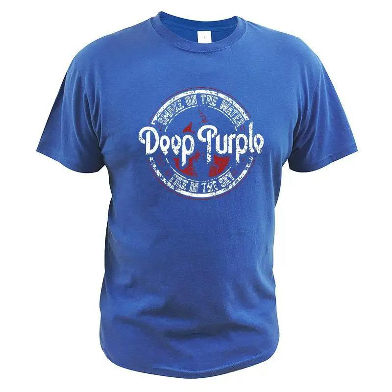 Футболка Deep Purple Альбом Machine Head Smoke Song On The Water Футболка Английская рок-группа 100% хлопок Базовая футболка Мужская футболка