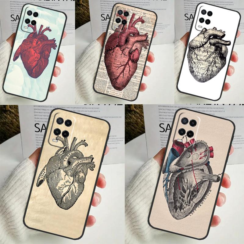 Anatomical Heart Anatomy For OPPO A54S A74 A94 A58 A78 A98 A16 A76 A96 A15 A17 A77 A5 A9 A52 A72 A79 A53S A57S Case