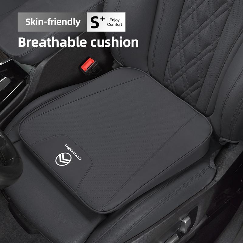 JOFT7 Car Seat Cushion Leather Soft Pad 6CM Thick Sponge Cushioning For Citroen C5X e-C4 X e-C3 C4 C3 C5 Berlingo C-Elysee C1 C6 C2