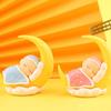 Toyvian Sleeping Baby Cake Topper Figurine Cake Topper Car Dashboard Ornaments DIY Crafts Mini Baby Figurine Baby Shower Birthday Party Decoration