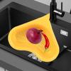 Kitchen Sink Drain Basket Food Strainer Cleaning, Washing and Drainer Triangular Convenient