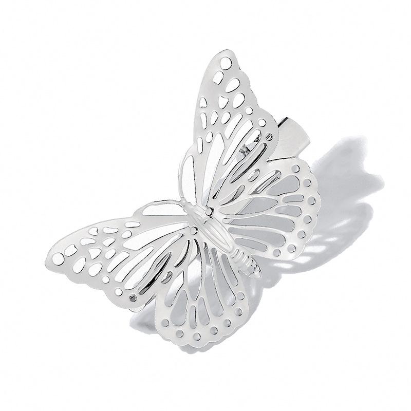 Luxury Gold Butterfly Sexy Hair Clips & Claw Pins Barrettes-Metallic Hollow Hair Accessories for Girls and Women