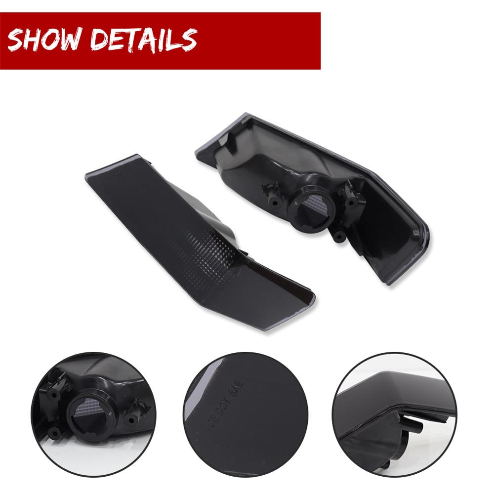 2pcs Car Side Lights Clear Fit for Jeep Patriot 2007-2014 Parking Light Turn Signal Directional Lamp Light