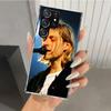 Retro Singer Kurt Cobain Phone Case for Samsung Galaxy S26 S24 S23 Ultra S25 Edge S22 S21 Plus S20 FE + Soft Print Shell Funda G