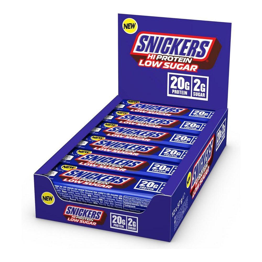 Батончик Snickers High Protein Low Sugar Молочный Шоколад 57 г x 12 упаковок 1 коробка