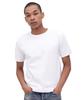 AVIREX DAILY RIB SAME COLOR CREW NECK T-SHIRT white 783-5934023