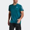 Adidas T Shirts Men's Indigo Crew Neck Moderate Straight Fit HB7437