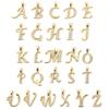 Модные Позолоченные Буквы-Шармы Алфавит A-Z Цирконий Металлические Подвески-Буквы Для Изготовления Украшений DIY Браслет Ожерелье Аксессуары