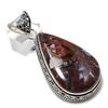 Подвеска ручной работы из стерлингового серебра 925 пробы с натуральным болдер опалом 2,52 дюйма M7p79