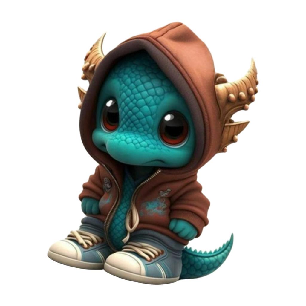 Статуэтка динозавра для стола из смолы, коллекционная фигурка, украшение Хэллоуина, эльф, для спальни, шкафа, книжной полки, ресторана, квартиры