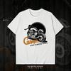 Новая мужская и женская футболка с принтом 'Coffee Rider Motorcycle Racer', унисекс, с коротким рукавом, дышащая футболка для мотоциклистов