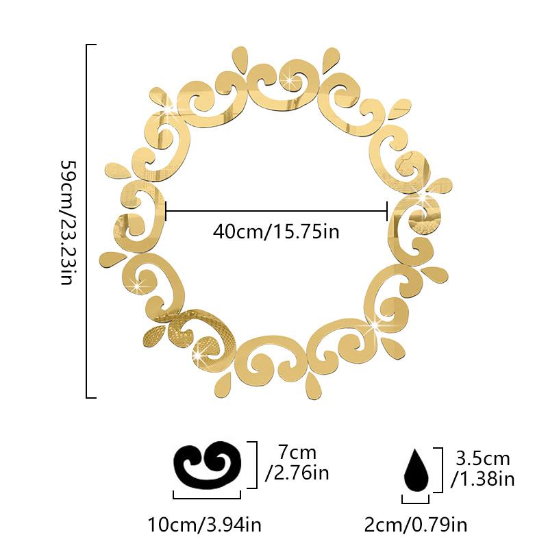 1Pc 3D Decoration Corridors Mural Bedroom Wall Sticker Modern Style DIY Ceilings Self-Adhesive Acrylic Mirror Living Room