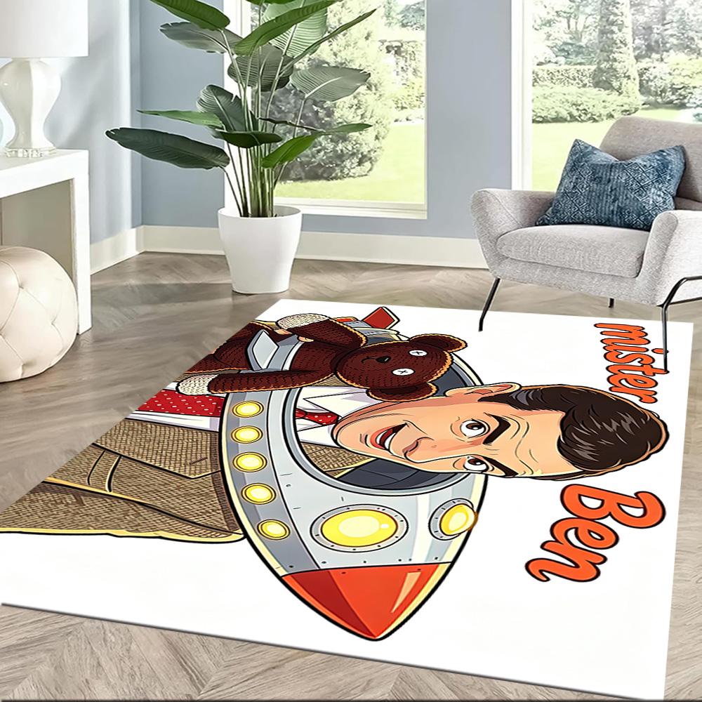 Mr. Bean3 Square rugs are a great choice for living rooms, bedrooms, home décor, and as gifts.