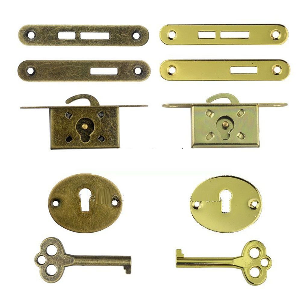 Zinc Drawer Lock Alloy Jewelry Cabinet Lock Replacements Hook Lock for Storage Box