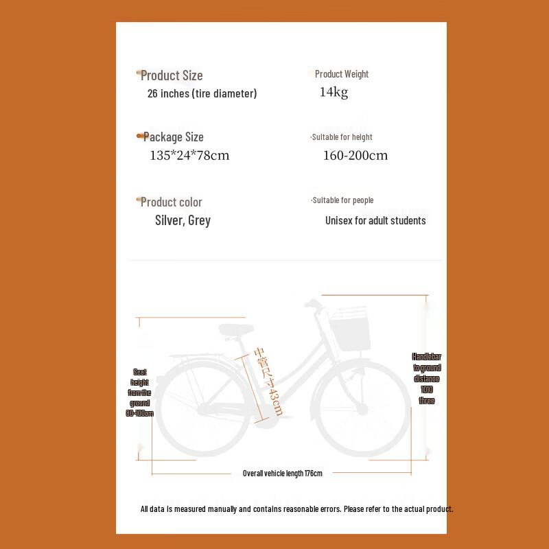 Forever 26-inch Low-Step Women's Commuter Bicycle