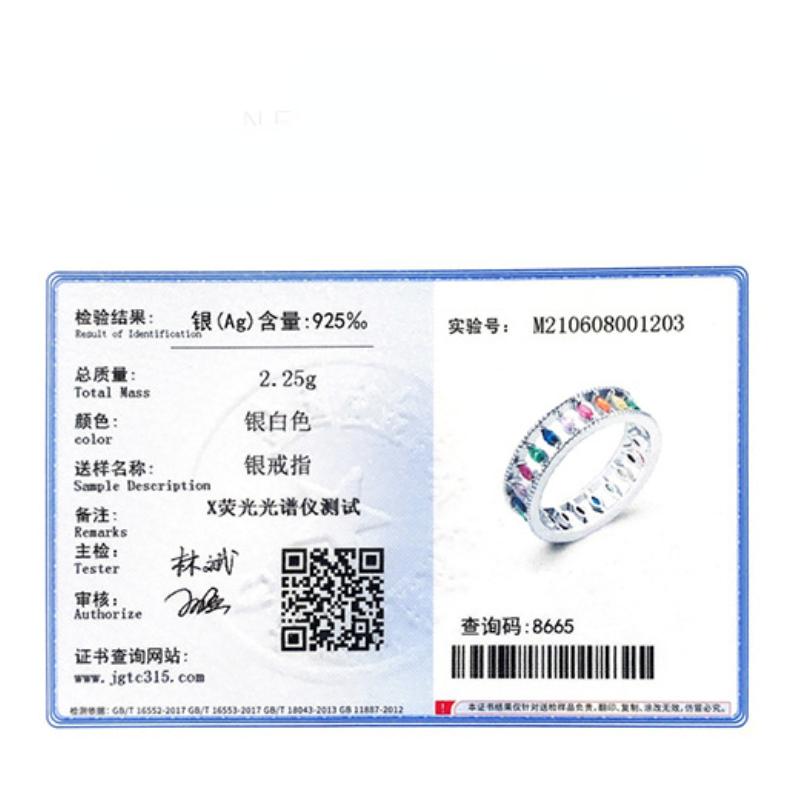 Tancise Classic 925 Sterling Silver Zircon Ring Ladies Jewelry Wedding Promise Party Gift