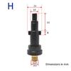 Snow Foam Foam Generator Spray Torch Nozzle Pressure Washer Quick Connector External Thread Adapter