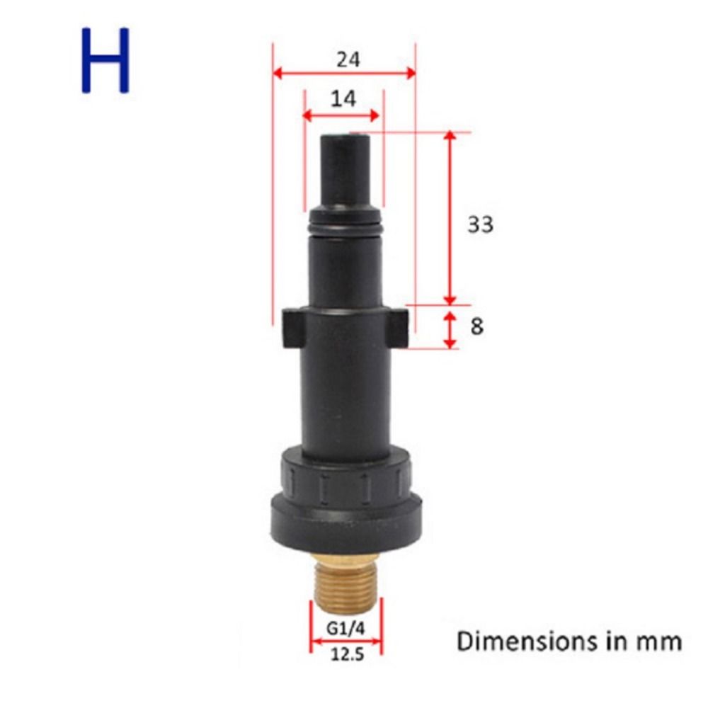 Foam Generator Snow Foam Pressure Washer Spray Torch Nozzle External Thread Adapter Quick Connector