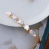 French-style retro spring clip with natural freshwater baroque pearls, a simple and elegant hair accessory for styling updo hairstyles