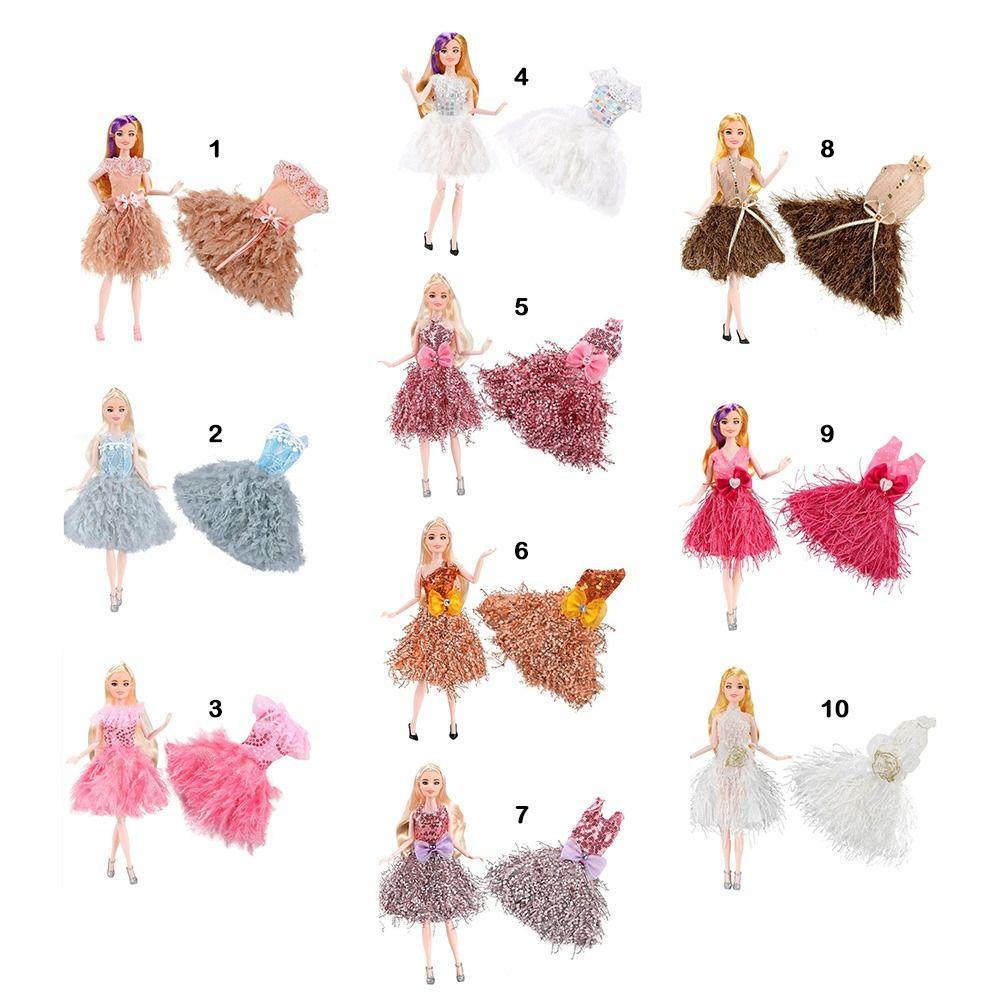 Модные платья для кукол-принцесс, костюм для кукол 30 см / для кукол BJD 1/6 / для кукол 11,5 дюйма, аксессуары для DIY
