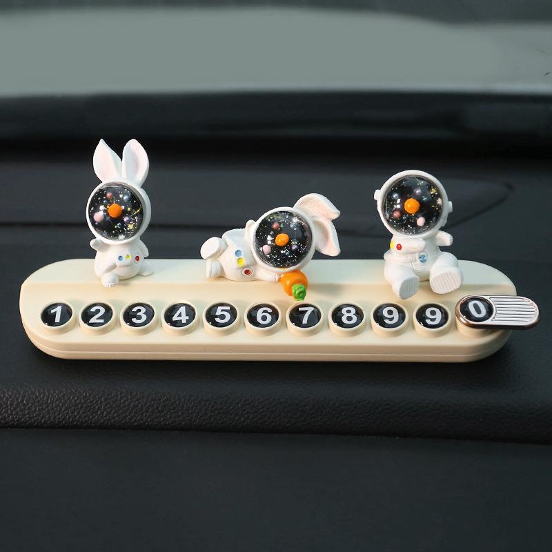 Креативная табличка для телефона в виде кролика для временной парковки