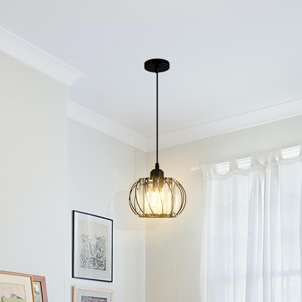 Простой и современный подвесной стеклянный фонарь в стиле проволоки с теплым светом, 12 Вт, для коридора, крыльца