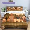 The Bund Mysteries Pattern Bedding Home Decoration Birthday Gift (1 * duvet cover + 2 * pillowcase, without core)