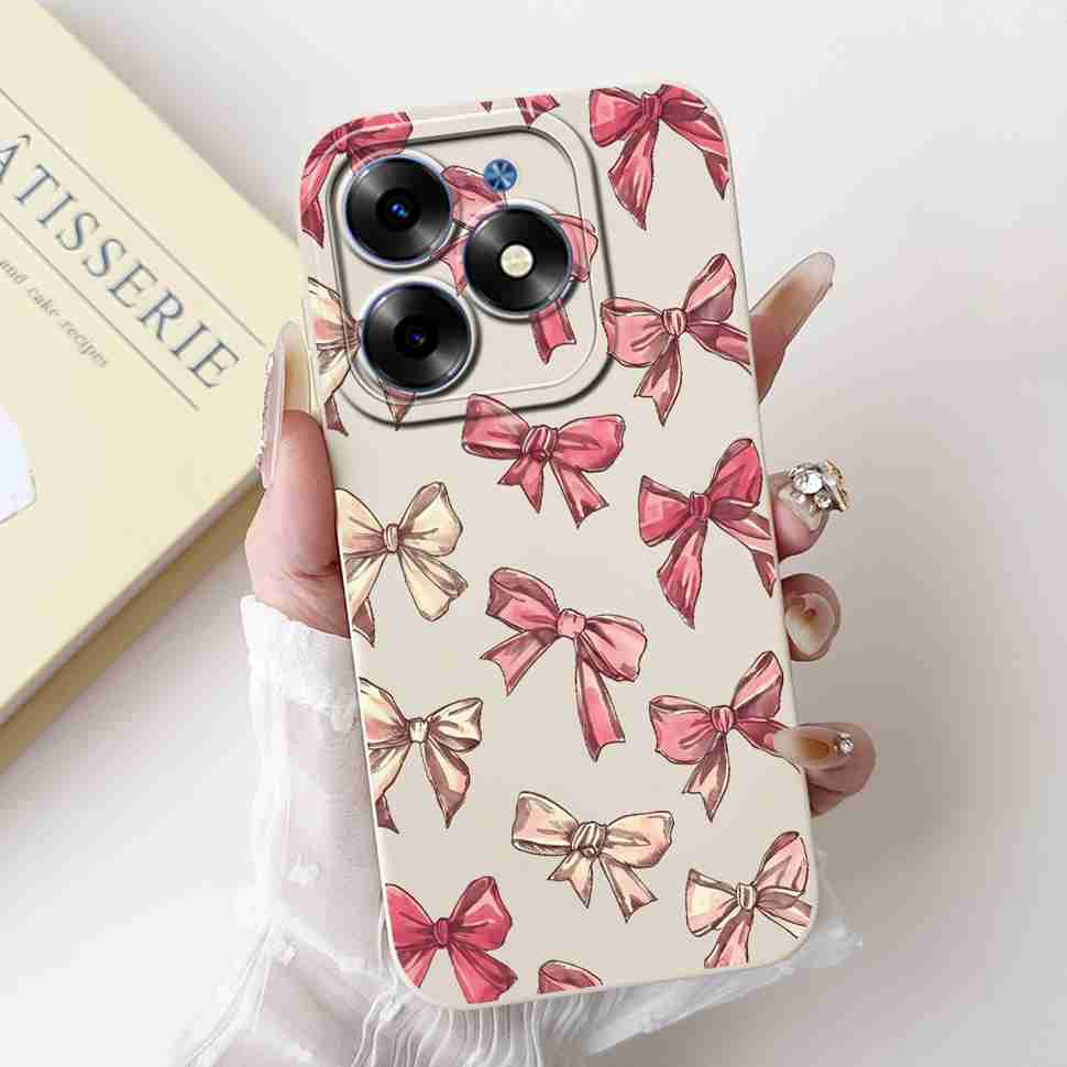Розовый Кот Для Tecno Spark Go 2024 Чехлы BG6 Мягкий Силиконовый Чехол Для Tecno Spark 20 Spark20 SparkGo 2024 Корпус Чехол Для Телефона
