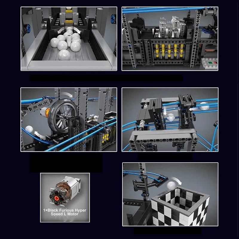 MOULD KING 26002 Creative Educational Toys Motorized Great Ball Contraption Model Building Blocks MOC Bricks Kids Gifts For Kids