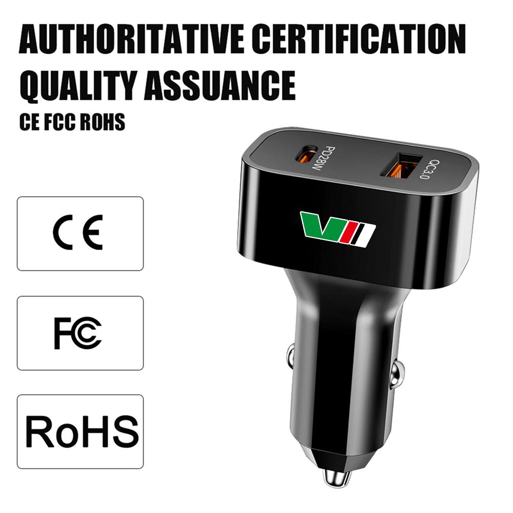 Car Cell Phone Charger USB Super Fast Charging Travel Accessories For Skoda Rapid Karoq Octavia Scala Kodiaq Fabia Kamiq Favorit ZA1
