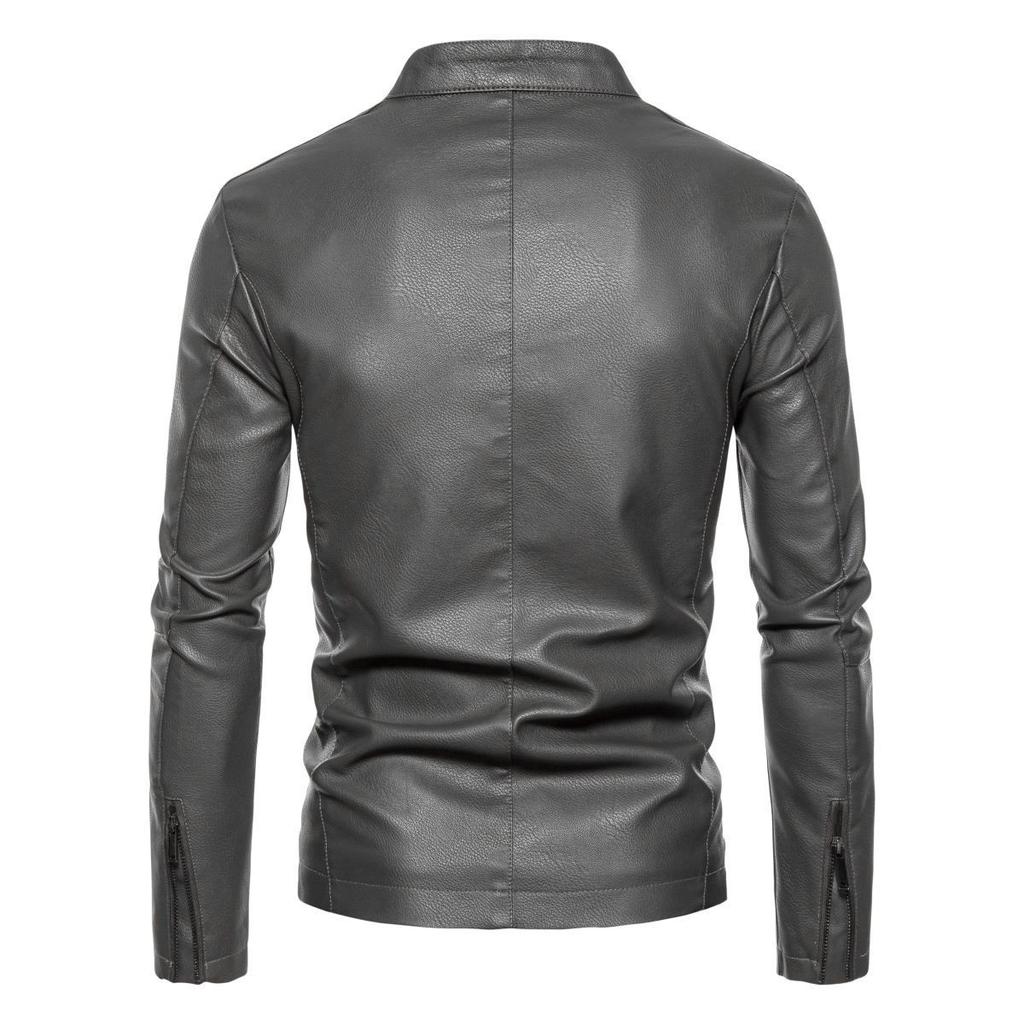 Осенне-зимняя тонкая бархатная повседневная мужская кожаная куртка в корейском стиле, тонкая зеленая куртка из искусственной кожи, мужская одежда