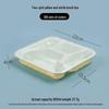 Plastic Disposable Lunch Box with Compartments - 3, 4 Grid Options for Takeaway, Bento, or Fast Food | Free Shipping