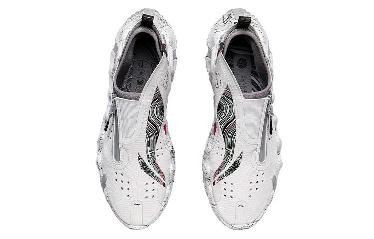Li Ning Неделя моды в Париже Коллекция Винтажные Баскетбольные Кроссовки Мужские Низкие Антарктический Серый AGBR053-1