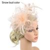 Flower Cocktail Wedding Feathers Hair Clip Alice Headband Clip Fascinator Hat Tea Party Headband