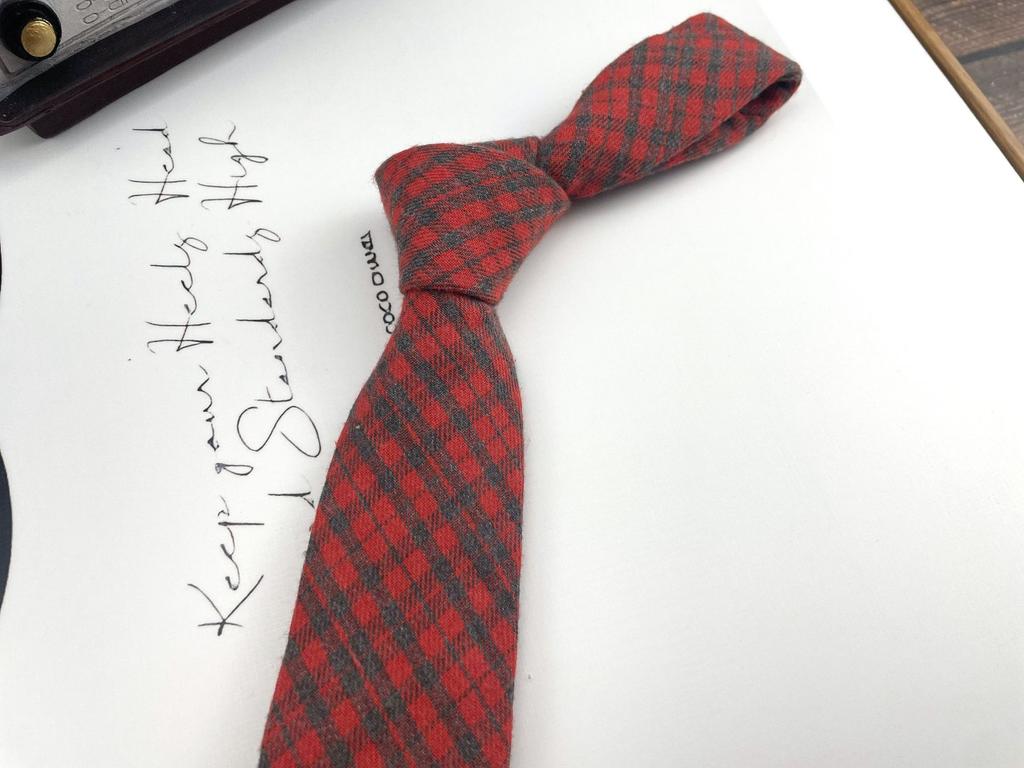 Men'S And Women'S Japanese Retro British 6Cm Narrow Tie Coffee Color Gray Blue Casual Grid, Get Married At Work