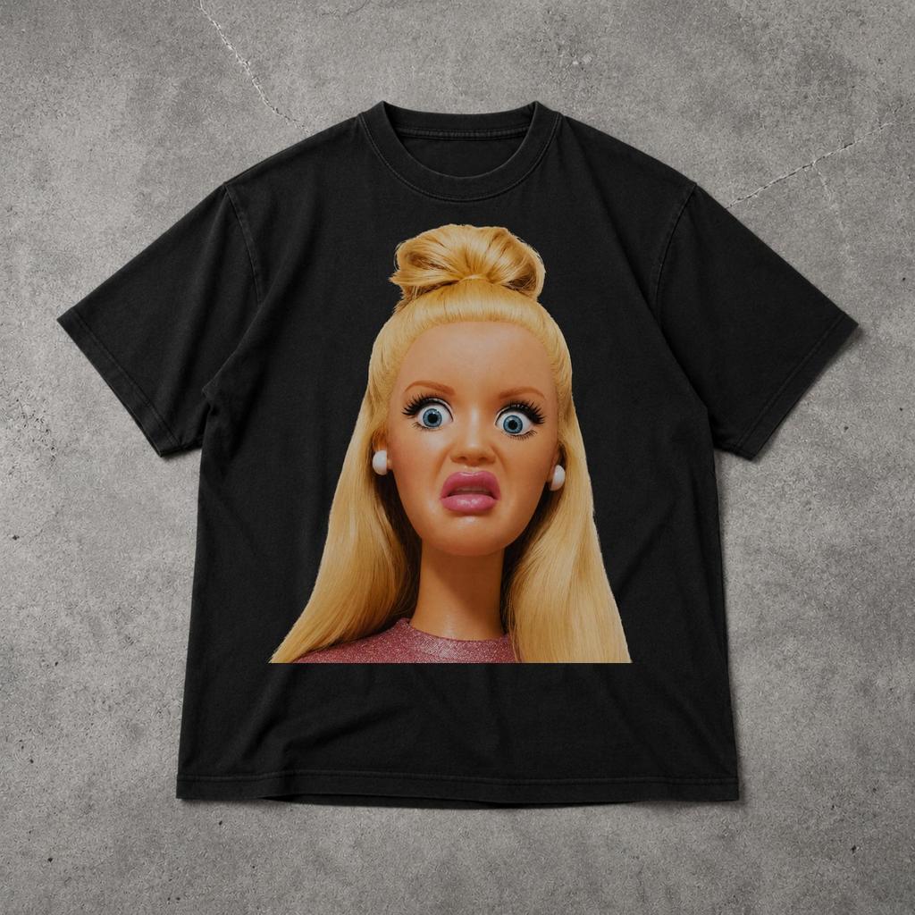 Shocked Doll Funny Meme Shirt For Her, Disgusted Reaction Meme Tee, Sarcastic Graphic T Shirt